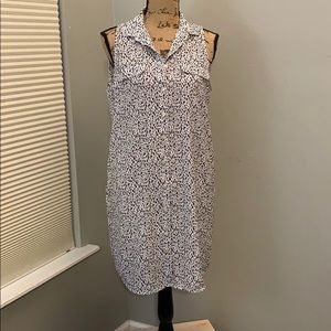 H&M sz 8 Dalmatian print shirt dress sleeveless